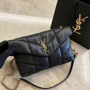 <AUTHENTIC>YSL LouLou Puffer Crossbody Bold Quilted Luxury
